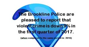 Crime Is Down In Brookline