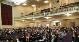 A Saxophone At Brookline Town Meeting
