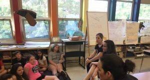 Officer Katie Talking To Driscoll 5th Graders