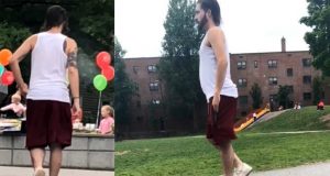 Police Seek Man After Incident At Brookline Playground The suspect.