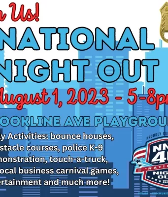 Brookline Police Invite Community Members To Attend National Night Out