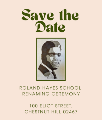Brookline’s Roland Hayes School To Host Renaming Celebration