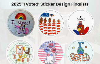 Brookline Town Clerk Shares New “I Voted” Sticker Design Finalists